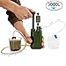 SurviMate Portable 0.01micron Water Filter Pump with 3 Filter Stages,2 Replaceable Pre-Filter, Water Purifier Pump with activated carbon filter for Hiking Camping Traveling and Emergency use (Green)