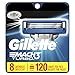 Gillette Mach3 Turbo Men's Razor Blade Refills, 8 Count