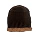 Warm Thick Winter Hat ,Warm Chunky Thick Stretchy Knit Beanie Skull Cap Beanie (NM-coffee)