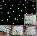 FULLIN Room Sticker Glow In The Dark Star Shape for Ceiling Wall Kid Bedroom Stickers 100Pcs Packing 3 CM Blue Color