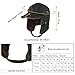 Comhats Pilot Cap for Men Winter Aviator Earflap Hat Adult Brown Faux Leather Trapper Trooper Large L