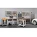 Seville Classics UltraHD Heavy-Duty Rolling Workstation, for Garage, Warehouse, Office, Classroom, Granite, 36