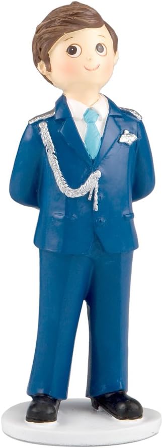 Mopec y972 – Communion Cake Figure Child Admiral Dress in Blue, Pack of 2 Units