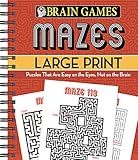 Brain Games - Mazes Large Print by 