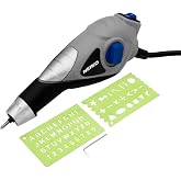 NEIKO 10576A Handheld Electric Engraver Tool, Etching Tool, 120V, Tungsten Carbide Tip, Electric Engraving Pen for Metal, Wood, Glass, &amp; Plastic, Engraving Machine Scriber, Customizer Etcher Stencils