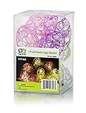 Easter- Pastel Sparkle Scroll Design Easter Egg Led String Lights -Holiday Party Decor-Set of 10