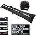 Athletico Ski Bag and Ski Boot Bag Combo - Ski Bags for Air Travel - Unpadded Snow Ski Bags Fit Skis Up to 200cm - For Men, Women, Adults, and Children (Black with White Trim)
