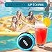 PartyTime Splash Beats Waterproof Speaker Portable Music Player for Showers,Outdoor Events, Clear 5-Watt Speaker Sound, Built-In Mic for Hands-Free Speakerphone, and Bluetooth Speaker Connection