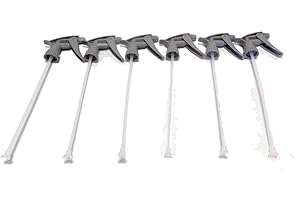 Tolco 28mm Gray Chemical Resistant Spray Head – 9-1/4" Dip Tube – High Output 1.4ml/Stroke – Adjustable Nozzle Mist to Jet – FKM O-Ring – Durable Polypropylene – 6-Pack Trigger Sprayers Only