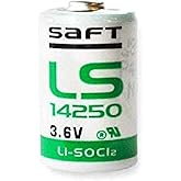 Saft LS14250 LS 14250 1/2 AA 3.6v Lithium Battery (2 Pack)