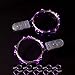 RTGS 2 Sets 15 Pink Color Micro LED String Lights Battery Operated on 6 Feet Silver Wire (5)