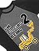 Tstars Construction 2nd Birthday Shirt Boy 2 Year Old Gifts for Boys Bulldozer I'm Digging Being 2 Toddler Kids T-Shirt 2T California Blue