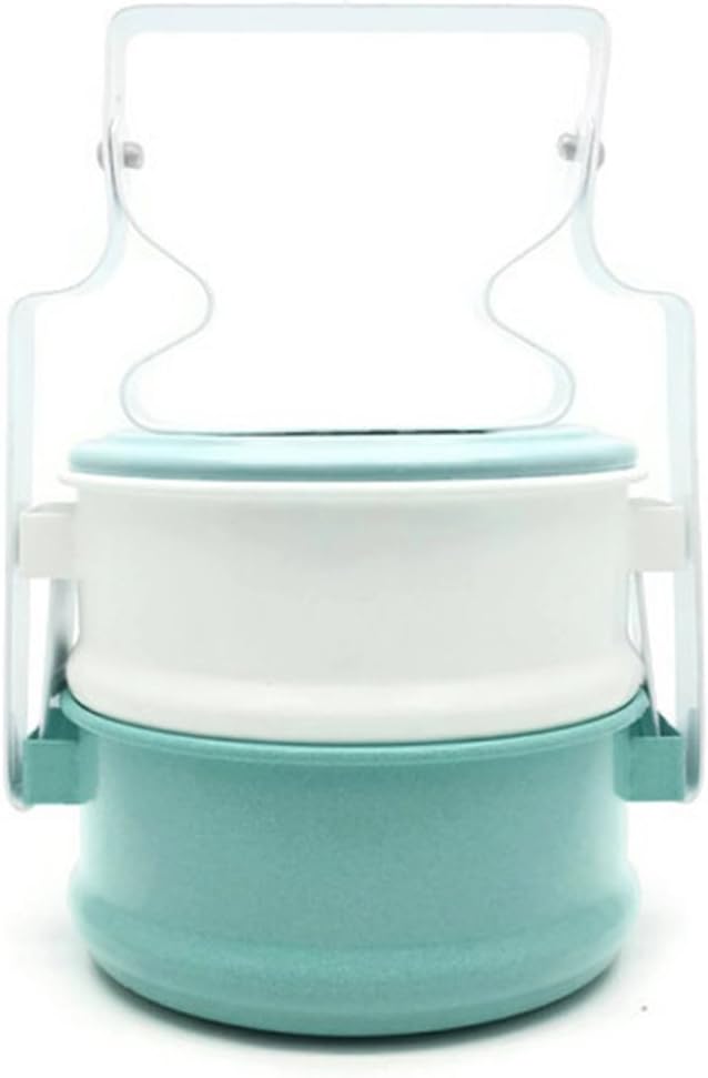 Tiffin lunch box food package design colorful Thai Traditional 2 tier (Random color)