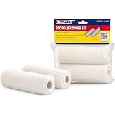 ToolRite 7-Inch Paint Roller Covers, Microfiber Replacement Rollers, 2-Pack | High-Density Microfiber Paint Roller Sleeves for Smooth &amp; Semi-Smooth Walls, Drywall and Ceilings, for Interior Painting
