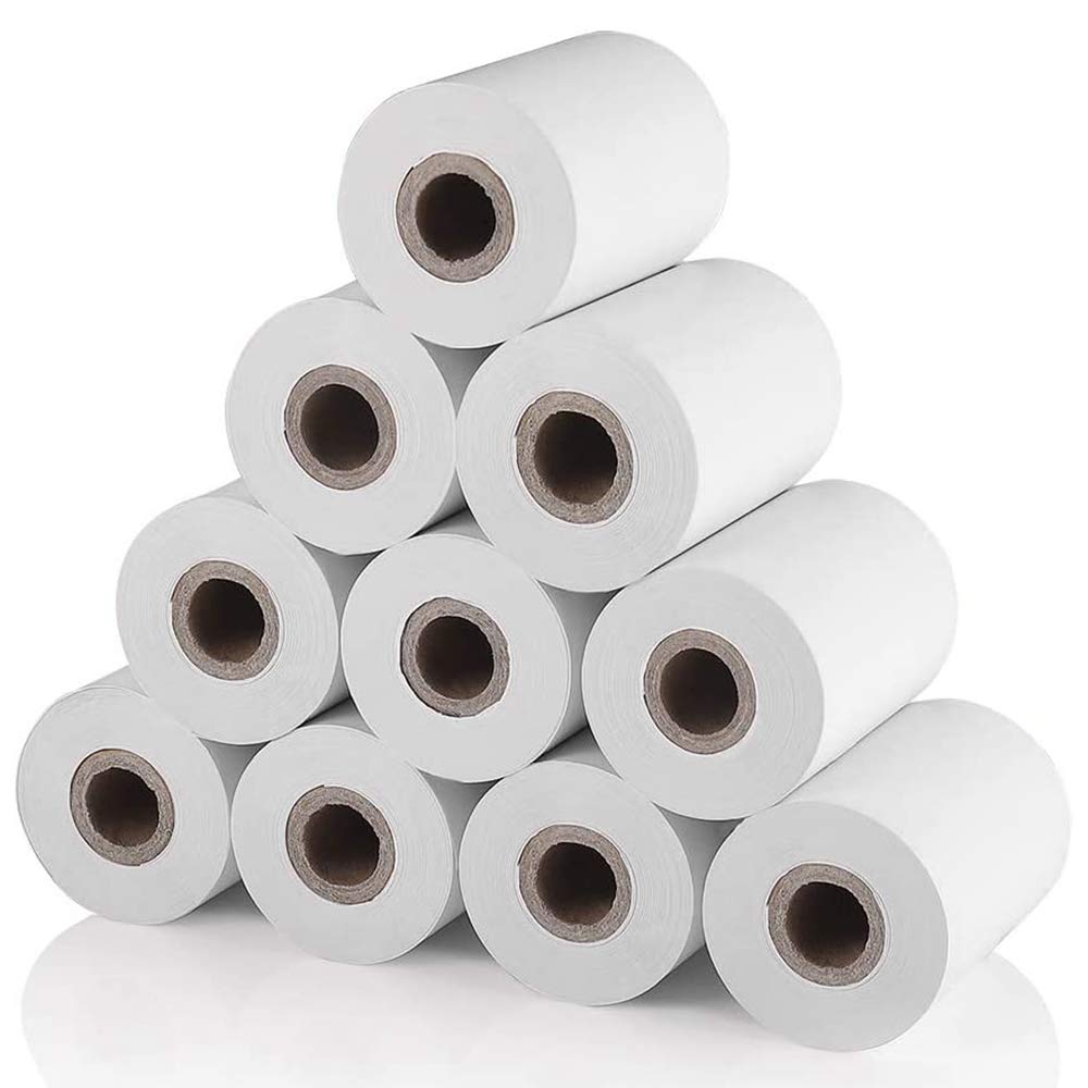 Myhoomowe 10 Pcs Thermal Paper, for Mobile 58mm 30mm Thermal Printer Cash Register POS Receipt Paper Roll