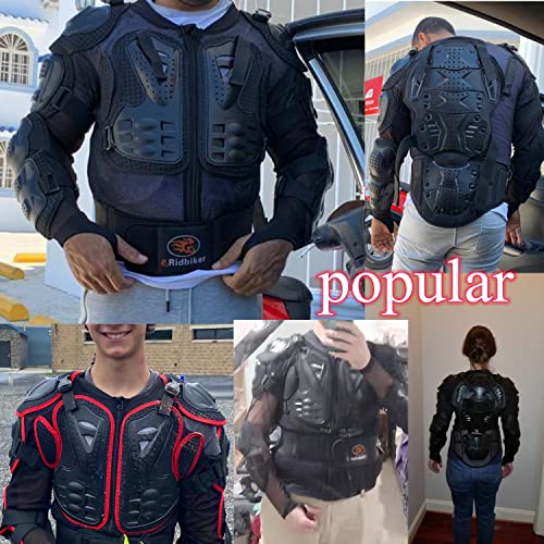 Ridbiker Motorcycle Full Body Armor Protector Removable Racing Jacket