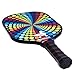 Duck Ranger—Graphite Pickleball Paddle—Polymer Birdbone Core and Waterproof Carbon Fiber Face, Pick Your Design, USAPA Approved (Multiple Color Options) (Kaleidoscope)