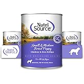 NutriSource Chicken & Rice Small & Medium Breed Puppy Food, Premium Wet Dog Food, 12.3 Ounce (Pack of 12)