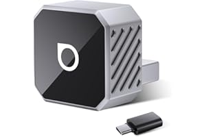 OTTOCAST Mini Cube 3.0 Wireless Carplay Adapter & Android Auto Wireless Adapter Silver (2-in-1) – Plug & Play for iPhone & Samsung/Android Phones, Two Phones Memory, Auto-Reconnect, Stable 5GHz WiFi