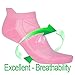 Pink High Performance Ultra Breathability Running Socks, Small - Medium