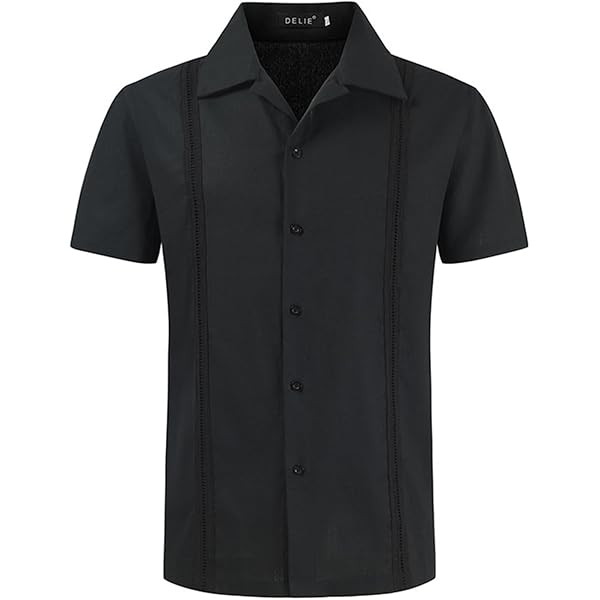 Hombre Camisa Lino Algodon Liso Para Blanco