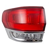 Drivers Taillight Tail Lamp Quarter Panel Mounted w/Chrome 14-19 Jeep Grand Cherokee Replaces 68110017AF CH2804106 166-02614L