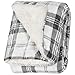 Life Comfort Ultimate Sherpa Throw - 60 in x 70 in (White and Gray)