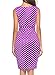Women Pencil Dress Wear to Work Office Casual Sleeveless Knee Length Vintage Dot BK191 (6（Medium）, Purple)