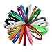 Deals 3D Pen Filament Refills - 20 Stencil EBOOK & Bonus Glow in The Dark Color Included - 1.75mm ABS - 345 Linear Feet Total of 15 Different Colors in 23 Foot Lengths