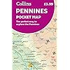 Pennines Pocket Map: The perfect way to explore the Pennines Landkaart – Gevouwen Kaart, 3 juli 2022