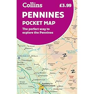 Pennines Pocket Map: The perfect way to explore the Pennines Landkaart – Gevouwen Kaart, 3 juli 2022