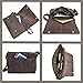 Laptop Bag for Men and Women - Brown Real Leather Messenger Bag for 14