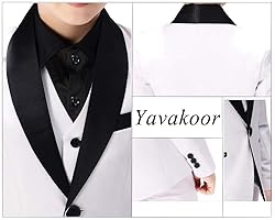 Boys Suits Tuxedo Slim Fit 3 Pcs Kids White Baptism