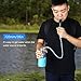 BOBLOV Personal Water Filter Straw Portable Purifier for Hiking, Camping, Travel, and Emergency Preparedness 1500L/1year (Army Green)