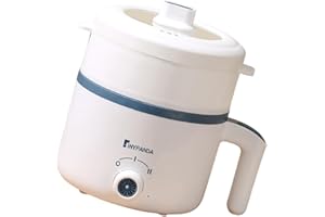 FytStycale Small Rice Cooker, Multi-Function for Cooking Noodles, Noodles, Eggs, Etc, with Steamer