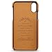 FLY HAWK Wallet Case Compatible iPhone Xs MAX, Slim PU Leather Back Case Cover, 6.5 inches, Khaki