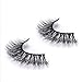 3D Mink Fake Eyelashes -100% Handmade 3D Mink Fur Eyelashes for Makeup with Natural Messy Volume Fluffy Long Hot Fake Eyelashes& Reusable Wispy Lashes 3Pair Package (Black-02)