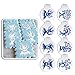 Art Kitchenware 2.76Inch 8pcs Halloween Tree Cookie Cake Stencil Set Cupcake Decoration Plastic Stencil Template Fondant Cake Decorating Tool Semi-Transparent ST-849S