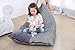 Stuffed Animal Bean Bag Chair Kids Toy Storage Organizer Stuffie Seat, Foldable Floor Chair Sofa Toy Storage Bean Bag Chair Seat for Kids, Teens and Adults | Extra Large | Super Soft Velvet (Velvet)