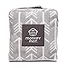 Monkey Mat - Plush Mat | Lightweight Luxuriously Soft Waterproof Picnic Travel Blanket with Corner Weights - 5' x 5' (Gray Arrows)