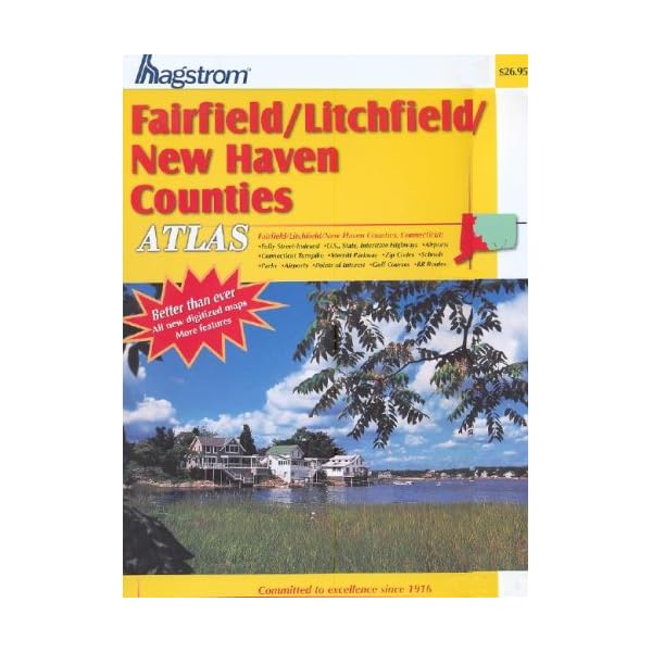 Hagstrom Fairfield/Litchfield/New Haven Counties, Connecticut: Atlas