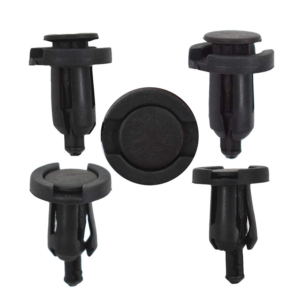 100pcs Car 8mm Plastic Clips Rivet Push fit Boot Trim Panel Pin Fender Fastener