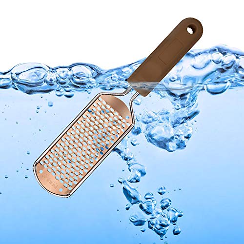 Foot File Callus Remover - INFILILA Pedicure Foot File Feet Callus Remover Large Foot Rasp Foot Scrubber Professional Stainless Steel Callus File for Wet and Dry Feet