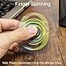 Opard Tri Rainbow Fidget Spinner R188 Central Bearing Colorful for Child and Adult (Zinc Alloy Engraving Colorful New)