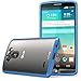 LG G3 Case, SUPCASE Unicorn Beetle Series Premium Hybrid Protective Bumper Case for LG G3, Frost Clear/Blue