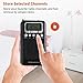 AM FM Portable Pocket Radio with Alarm Clock AM/FM Compact Radio Player Operated by 2 AAA Battery, Stereo Headphone Socket Memory Mode & Sleep Timer