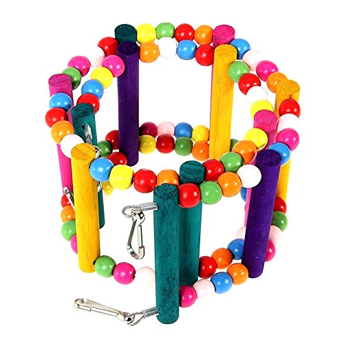 image for Mrli Pet Ladder Bird Toys for Bird Parrot Macaw African Greys Budgies 