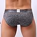 iLH Lightning Deals Man Boxer,Sexy Soft Cotton Breathable Bulge Pouch Briefs Trunks Underpants (Gray, L)