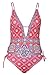 Cupshe Fashion Women s Printing One Piece Bikini Swimsuit Beach Swimwear L Multicolor