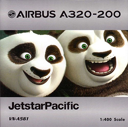 PHX1537 1:400 Phoenix Model Jetstar Pacific Airbus A320-200 "Kung Fu Panda 3" Reg #VN-A561 (pre-painted/pre-built)